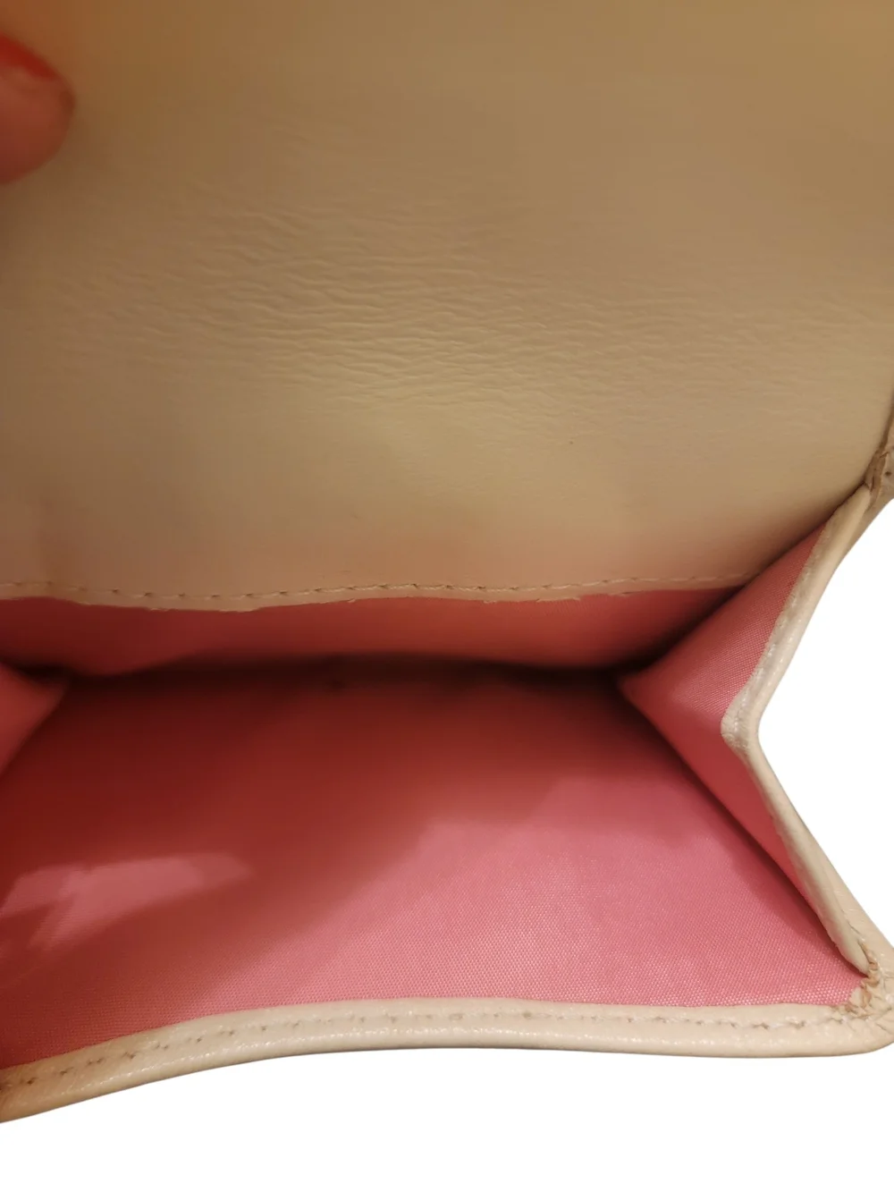 Coach Soho Leather Trifold Wallet in Beige